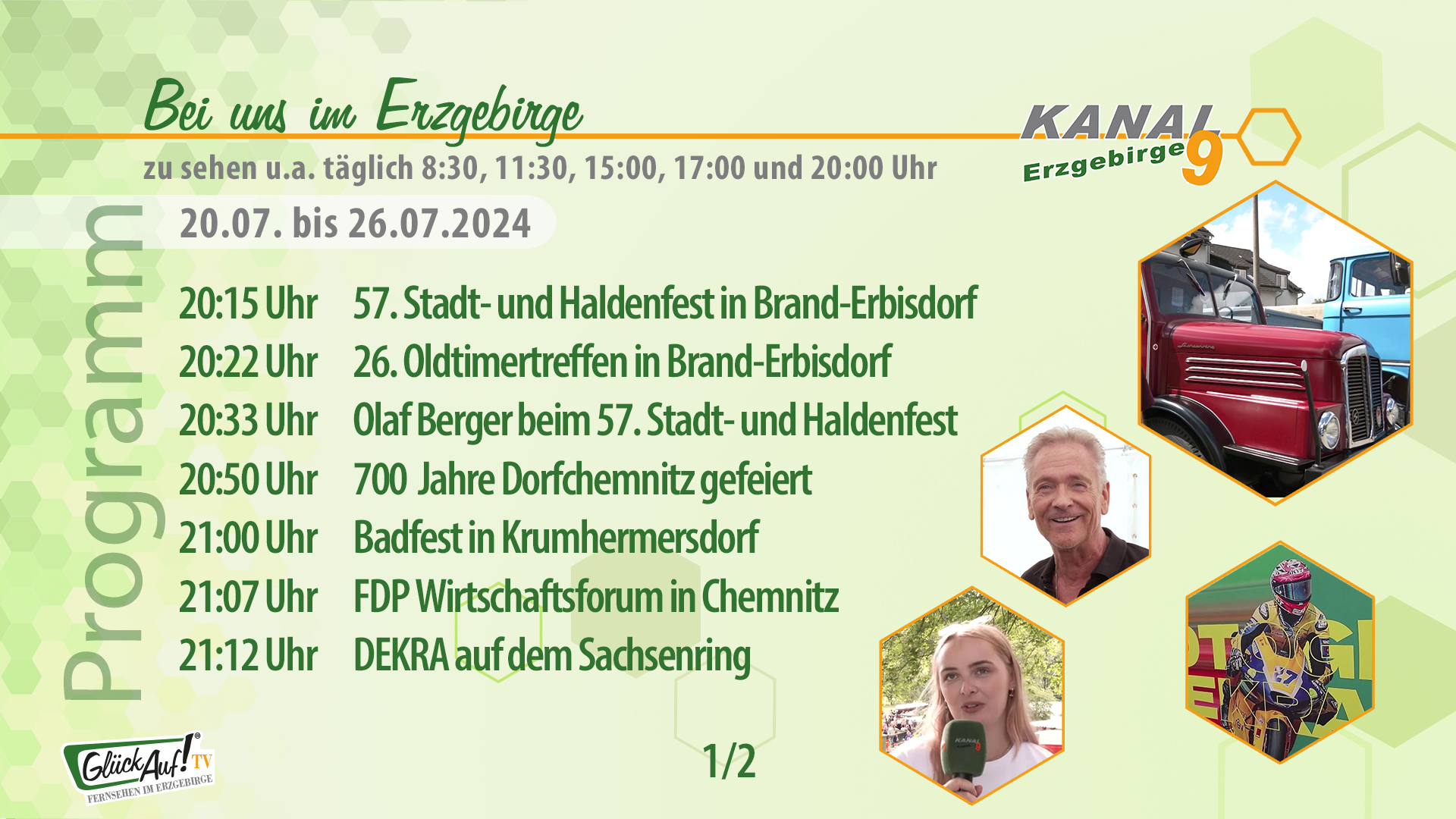 Bei uns im Erzgebirge für die Woche vom 20.07. bis 26.07.2024