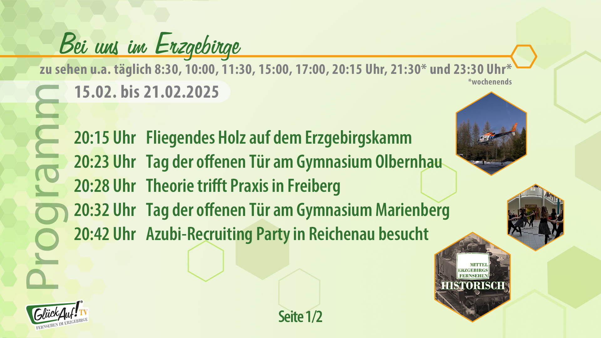 Bei uns im Erzgebirge für die Woche vom 15.02. bis 21.02.2025