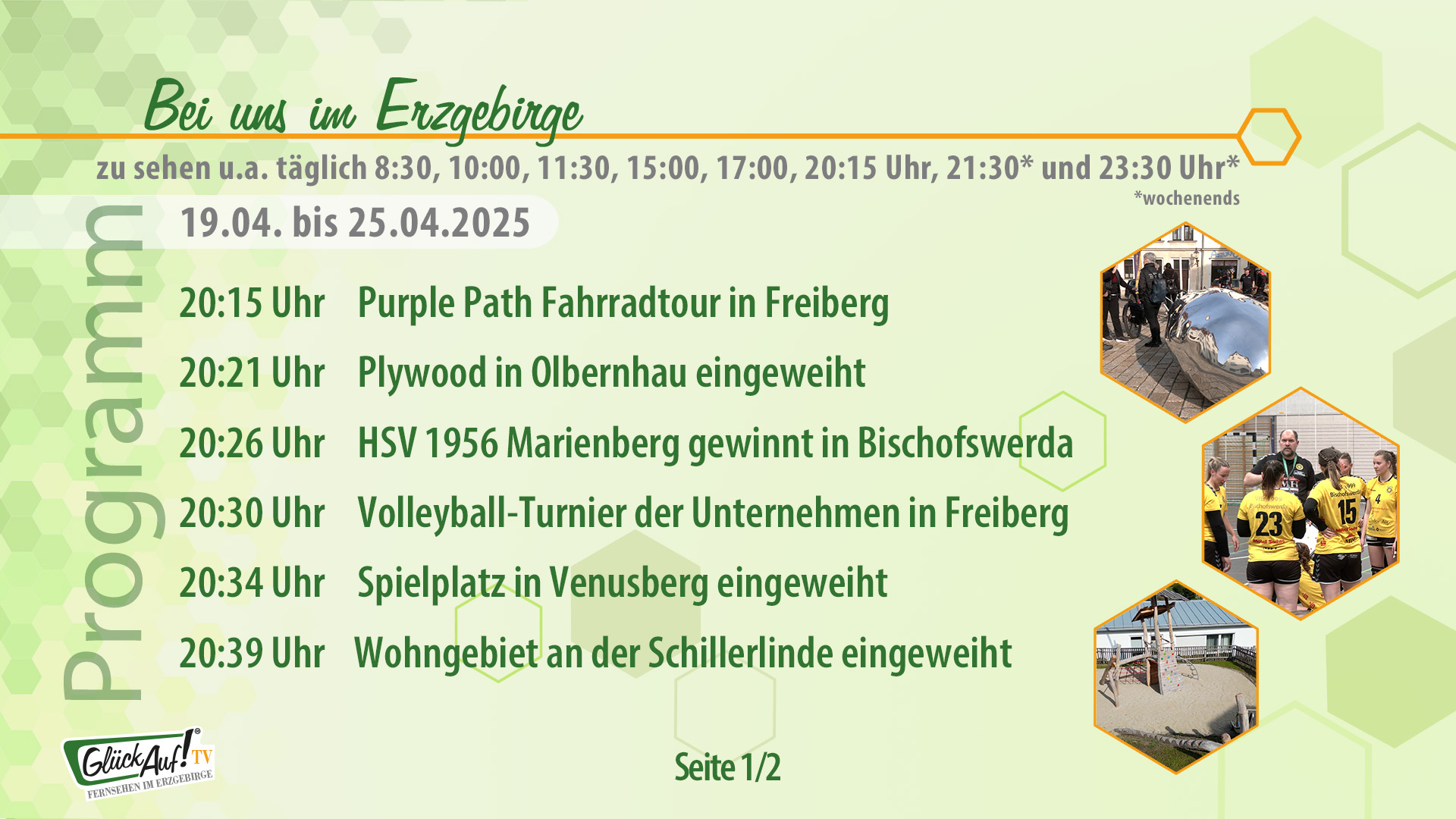Bei uns im Erzgebirge für die Woche vom 19.04. bis 25.04.2025